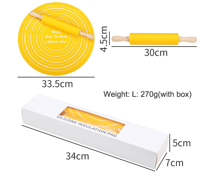 rolling pin and pastry mat